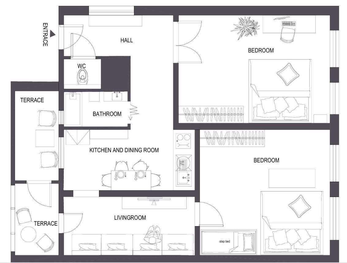 Big Apartment In City Center & Private Parking Bratislava Exterior foto